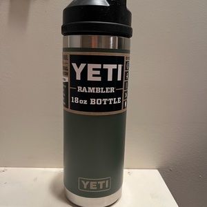 Brand New with Tags - Yeti 18oz with Chug Cap. Camp Green Color